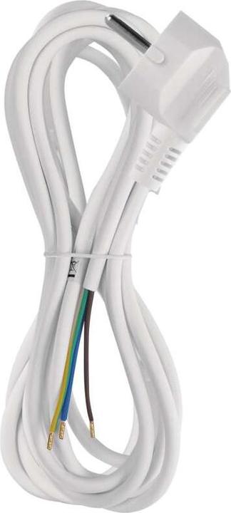 Image du produit Emos Câble d'alimentation PVC 3x 0,75mm2, 3m, blanc (3 m)