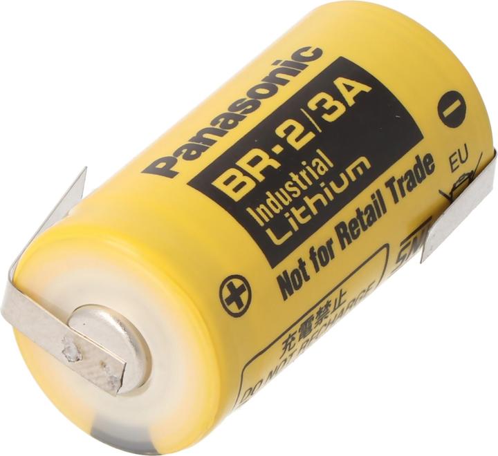 Produktbild Panasonic Batterie BR-2/3 A mit Lötfahnen in Z-Form (1 Stk., A23, 1200 mAh)