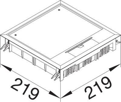 Image du produit Hager TEH VQ06057011 Unité d'alimentation Q06 pour sol de 5mm