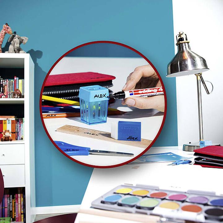Image du produit Edding Permanent Marker (Noir, Bleu, Vert, Rouge, 0.75 mm, 1 x)