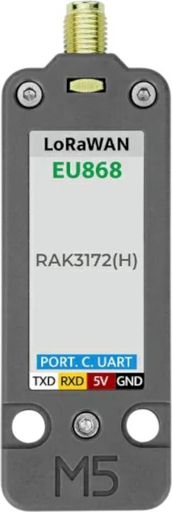 Actual product image M5Stack LoRaWAN Unit EU868 mit Antenne