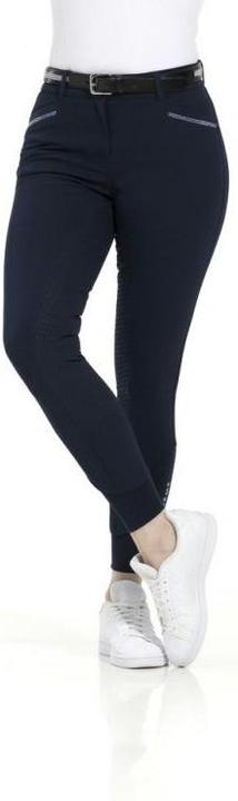 Equi-thème gizel rijbroek silicone blauw (40)