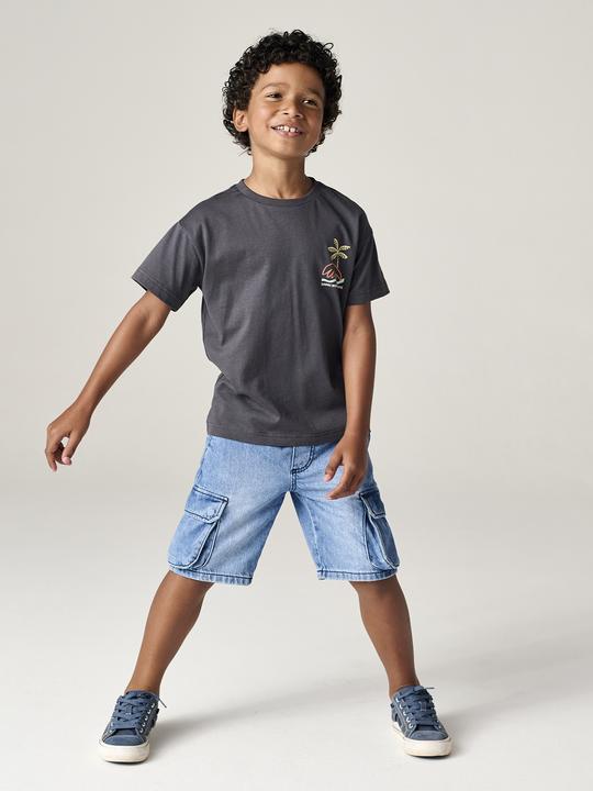 Actual product image Vertbaudet Jungen T-Shirt mit Motiv vorn und hinten, mit Recycling-Baumwolle (104)