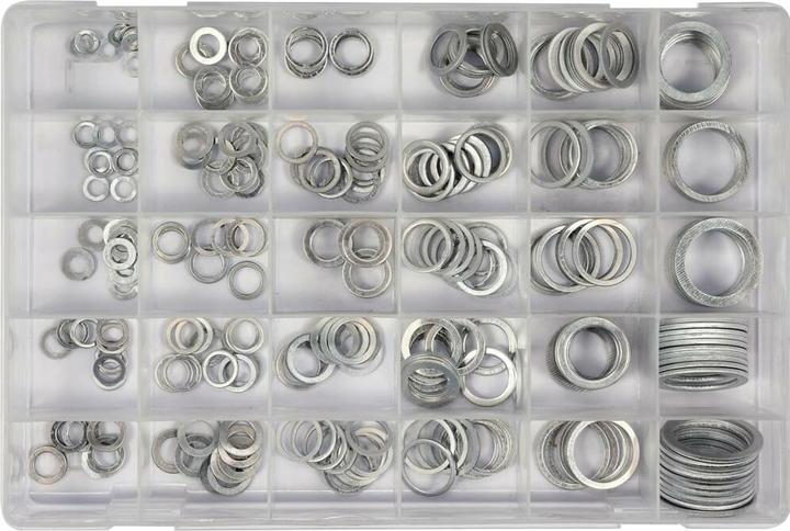 Produktbild Yato Aluminium Dichtringe Sortiment O-Ring 300 tlg. Unterlegscheiben