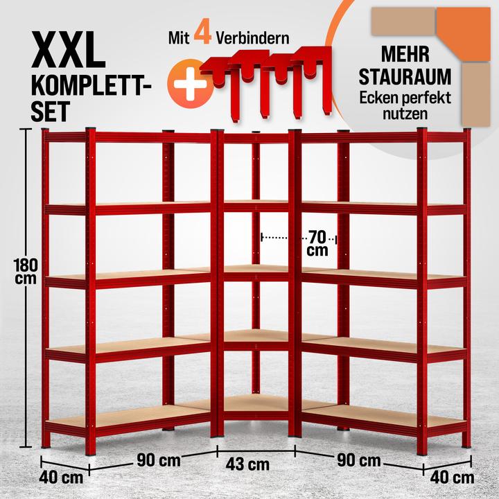 Produktbild Monzana Schwerlastregal Eckregal