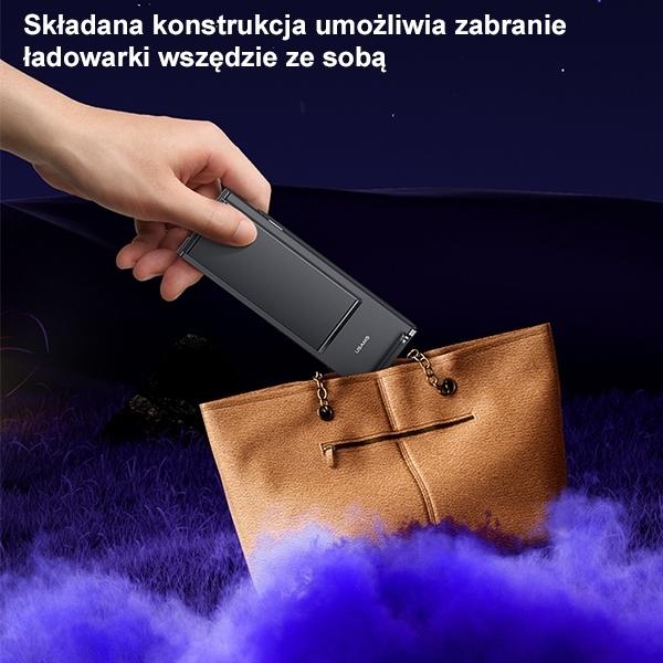 Image du produit Usams Ład. indukcyjna z lampą 3w1 15W czarny/black CD181WXC01 (US-CD181) (15 W)