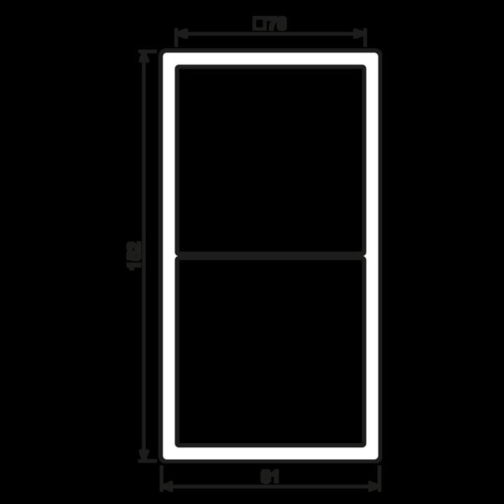 Actual product image JUNG Frame 2f LS982WWM snow white