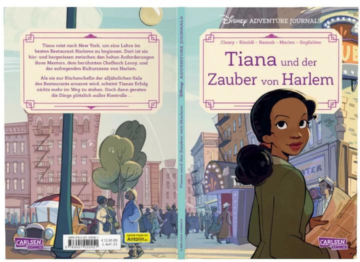 Actual product image Disney Adventure Journals: Tiana und der Zauber von Harlem (German, Walt Disney, Rhona Cleary, 2023)