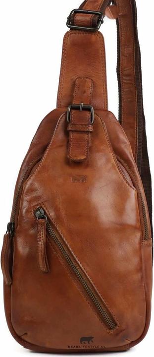 Actual product image Bear Rock Daley Crossbody Tas Cognac