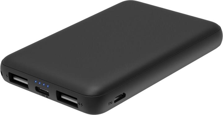 Produktbild Platinet Powerbank Polymer 5000 mAh Juodas (PMPB5SB) (5000 mAh, 18.50 Wh)