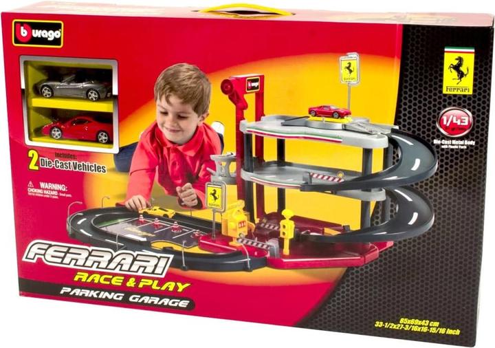 Actual product image Bburago Ferrari parking garage