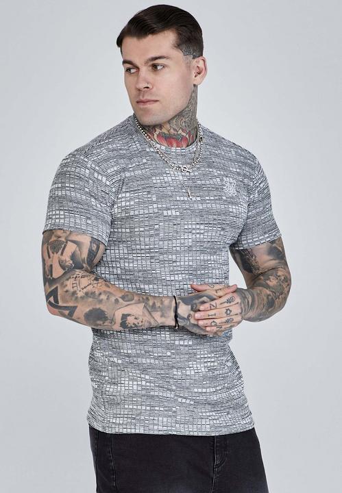 Siksilk T-Shirt Rib Knit T-Shirt