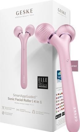 Konjac Sponge Roller soniczy do twarzy 4w1 Geske z Aplikacją (różowy)