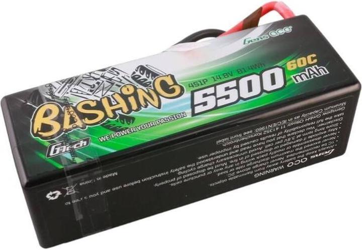 Produktbild Gens Ace G-Tech 5500mAh 4S1P 14.8V 60C HardCase RC car Lipo Battery (14.80 V, 5500 mAh)