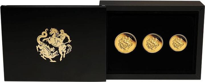 The Perth Mint Gold Sovereign 3 Coin Set PP - Perth Mint 2025 (917, 2025)