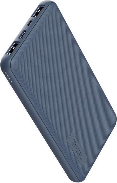 Actual product image Trust POWER BANK USB 10000MAH/PRIMO BLUE 25028 (10000 mAh, 15 W, 37 Wh)