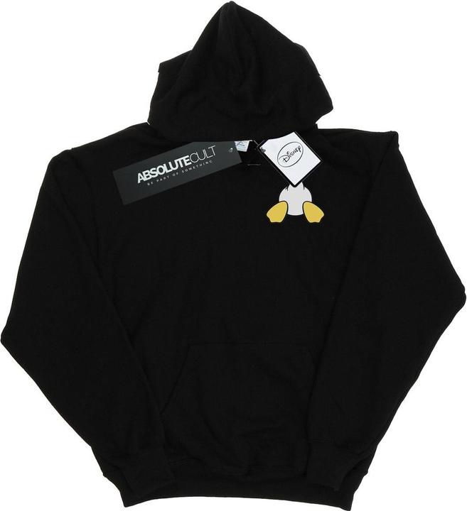 Actual product image Disney Mens Donald Duck Backside Breast Print Hoodie (L)