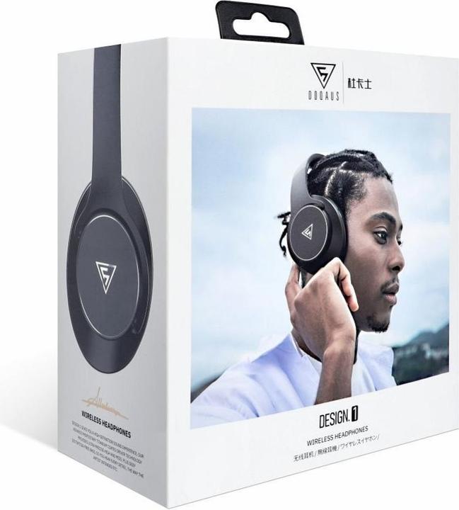 Immagine prodotto Doqaus Cuffie cablate cuffie wireless bluetooth DESIGN 1 nero (65 h, Senza fili)