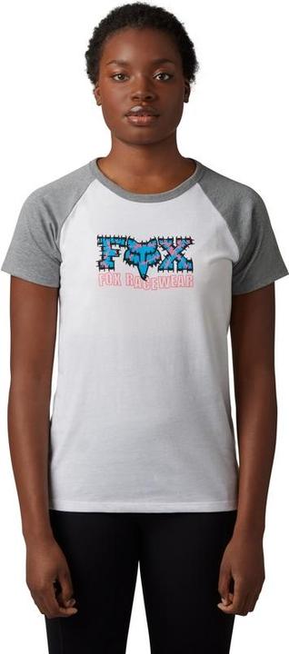 Fox Tee 23 Barb Wire Raglan Wht S (S)