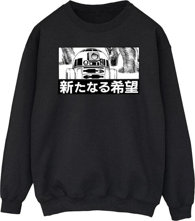 Actual product image Star Wars Mens R2D2 Japanese Sweatshirt (XXL)
