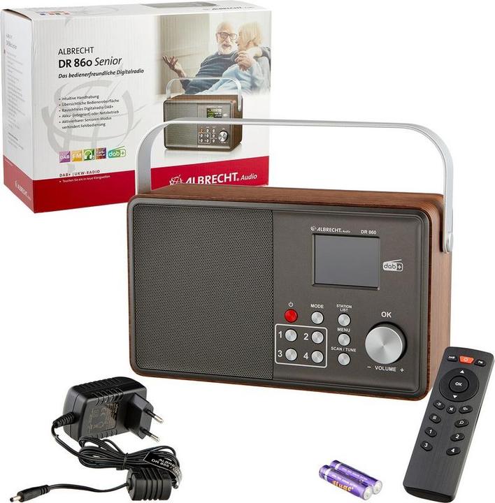 Actual product image Albrecht DR 860 Senior (DAB+, FM)