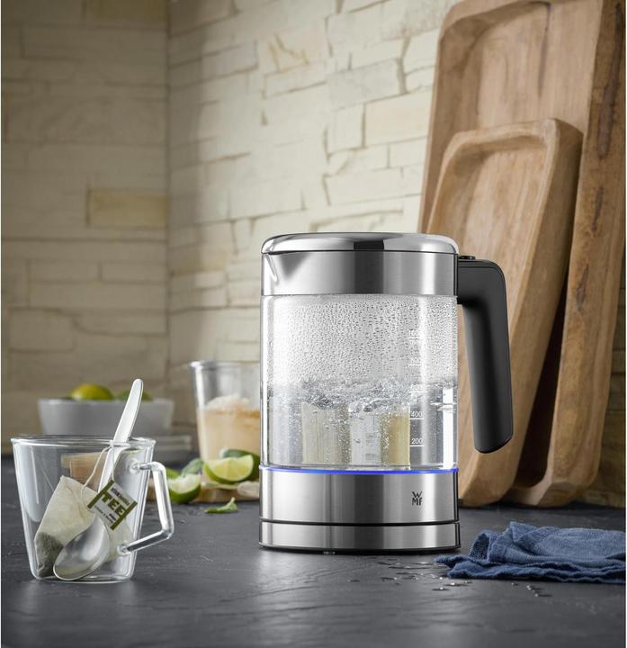 Produktbild WMF KÜCHENminis Reisewasserkocher kabellos / Glas-Wasserkocher klein 1l (1 l)