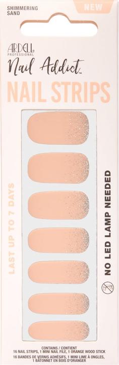 Produktbild Ardell Nail Addict Nail Strips Shimmering Sand 16 Stk