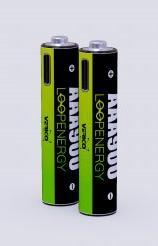 Produktbild Verico LoopEnergy Li-Ion Akku AAA900, USB-C, 2er Pack retail (2 Stk., AAA, 600 mAh)