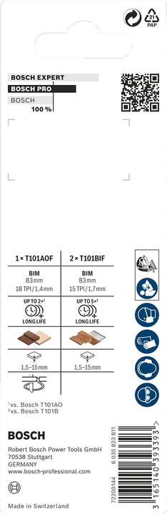 Produktbild Bosch Professional Zubehör PRO Laminate Set, T-Schaft, 3-tlg.