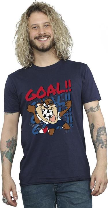 Actual product image Looney Tunes Mens Taz Goal Goal Goal T-Shirt (3XL)