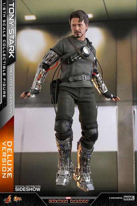 Produktbild Hot Toys Iron Man "Tony Stark - Mech Test - DLX Version" 1/6 Movie Masterpiece Actionfigur