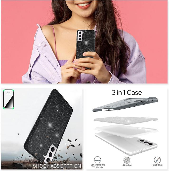 Immagine prodotto Nalia Copertura del telefono cellulare (Samsung Galaxy S21)