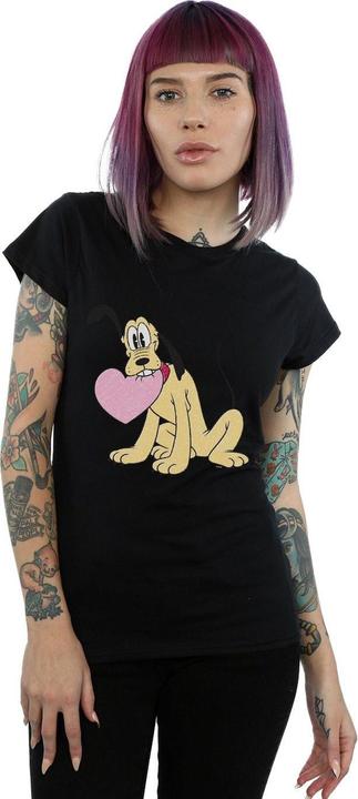 Immagine prodotto Disney Pluto Love Heart Maglietta Donna (L)