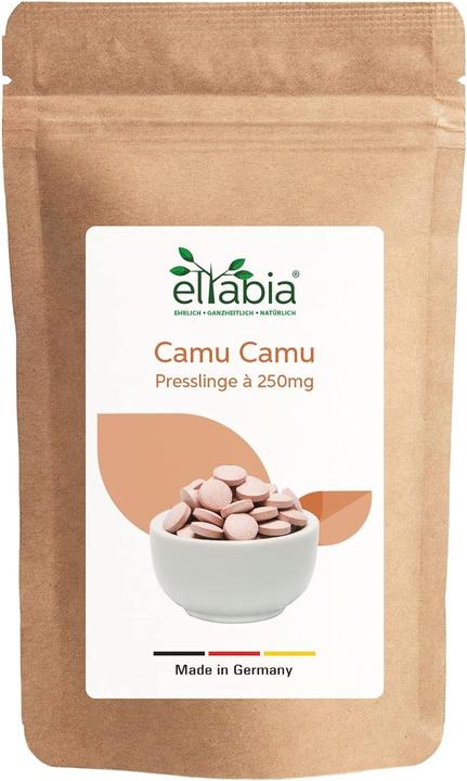 Eltabia Camu Camu Tabletten | 250mg Tabs natürliches Vitamin C in Rohkost-Qualität (1000 Stück, Tabletten)