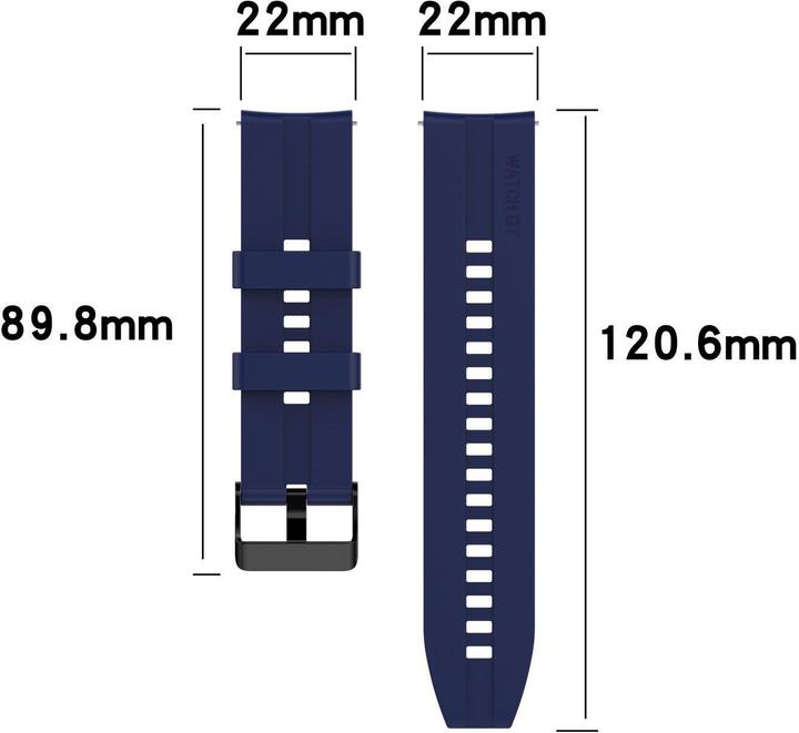 Produktbild Cadorabo Smartwatch Armband (22 mm, Silikon)