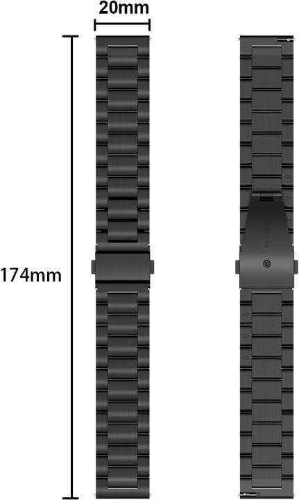 Actual product image Cadorabo Smartwatch bracelet (20 mm, Stainless steel)