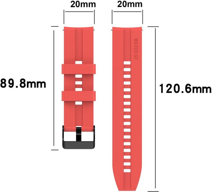 Produktbild Cadorabo Smartwatch Armband (20 mm, Silikon)