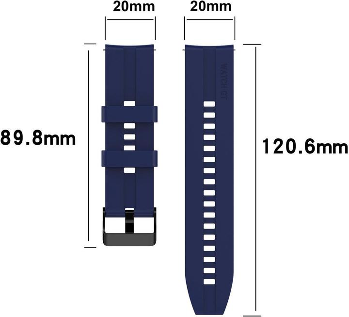Produktbild Cadorabo Smartwatch Armband (20 mm, Silikon)