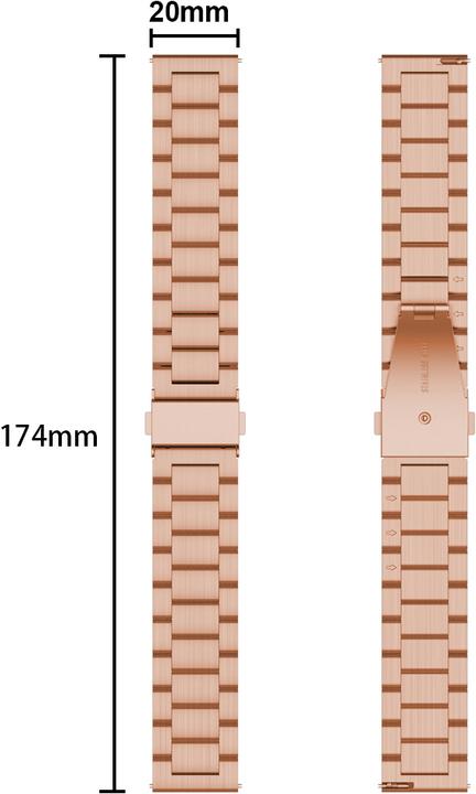 Image du produit Cadorabo Bracelet de montre intelligente (20 mm, Acier inoxydable)