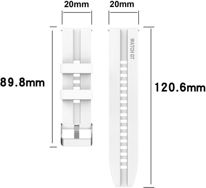 Produktbild Cadorabo Smartwatch Armband (20 mm, Silikon)