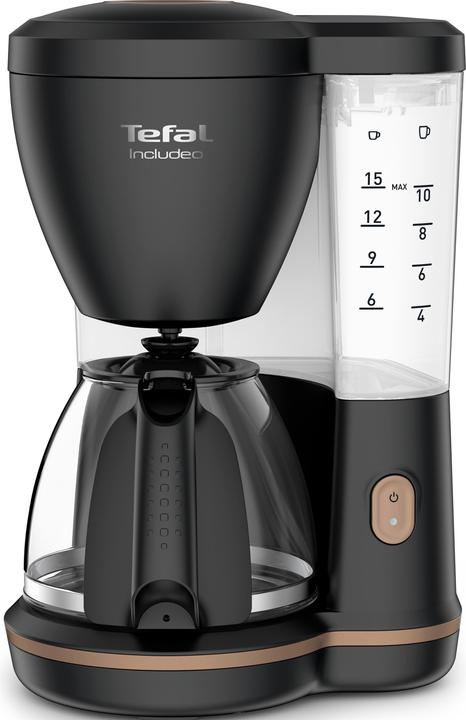 Produktbild Tefal Kaffeeautomat CM5338 Includeo Glas 10-15 Tassen