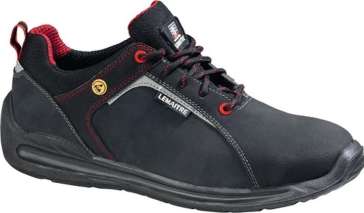 Actual product image Lemaitre Safety shoe Super X Low size 44 black S3 SRC ESD EN ISO 20345 nubuck leather (S3, 44)