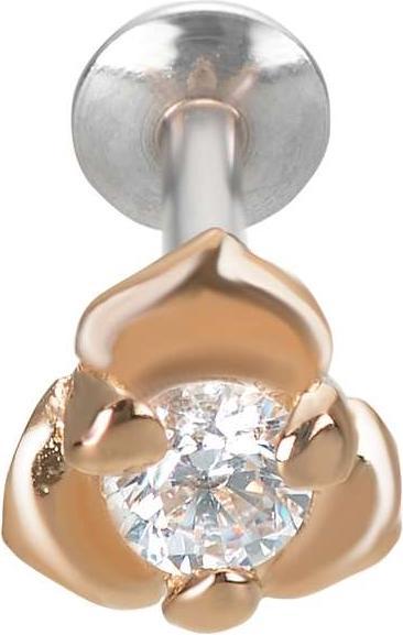 Produktbild Bijouteria Ohrpiercing (PVD Beschichtung (goldfarbig), Silber 925, Zirkonia)