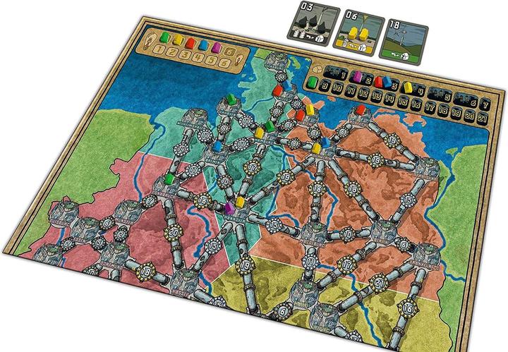 Actual product image Lautapelit Power Grid Recharged (English, Danish, Norwegian, Finnish, Swedish)
