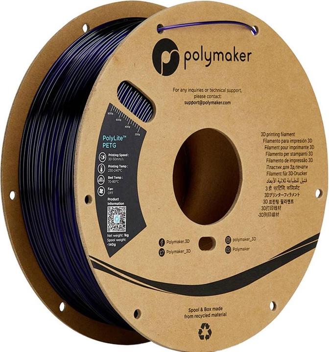 Actual product image Polymaker Filament (PETG, 1.75 mm, 1000 g, Blue)