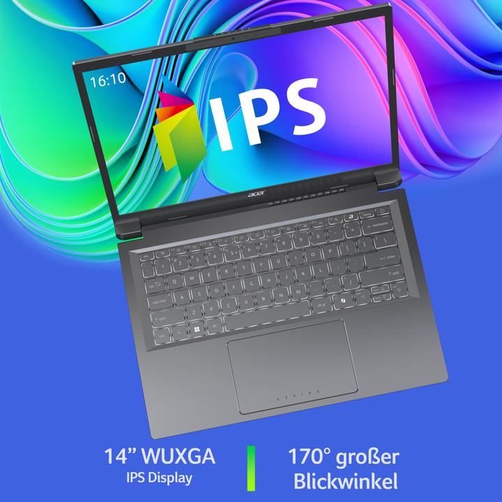Productafbeelding Acer Aspire 14 AI (14", Intel Core Ultra 7 258V, 34.36 GB, 1000 GB, NL)