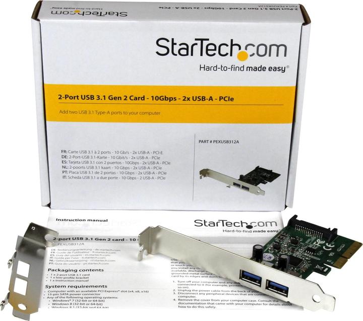 Actual product image StarTech .com 2-Port USB PCIe Adapter