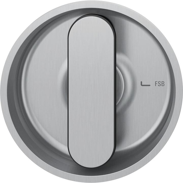 Actual product image FSB Sliding door cover 42 4264 round, satin stainless steel (Door handle)