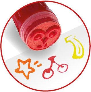 Image du produit Creative kids Craie de cire avec tampon (Multicolore, 12 x)