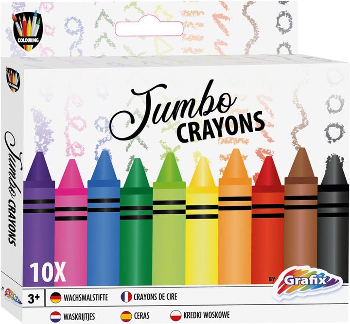 Actual product image Grafix Jumbo Crayons Artist, 10 pcs. (10 x)